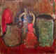COMPOSIZIONE OLIO SU CARTONE 18X20 (1967 COLL.jpg (9532 byte)